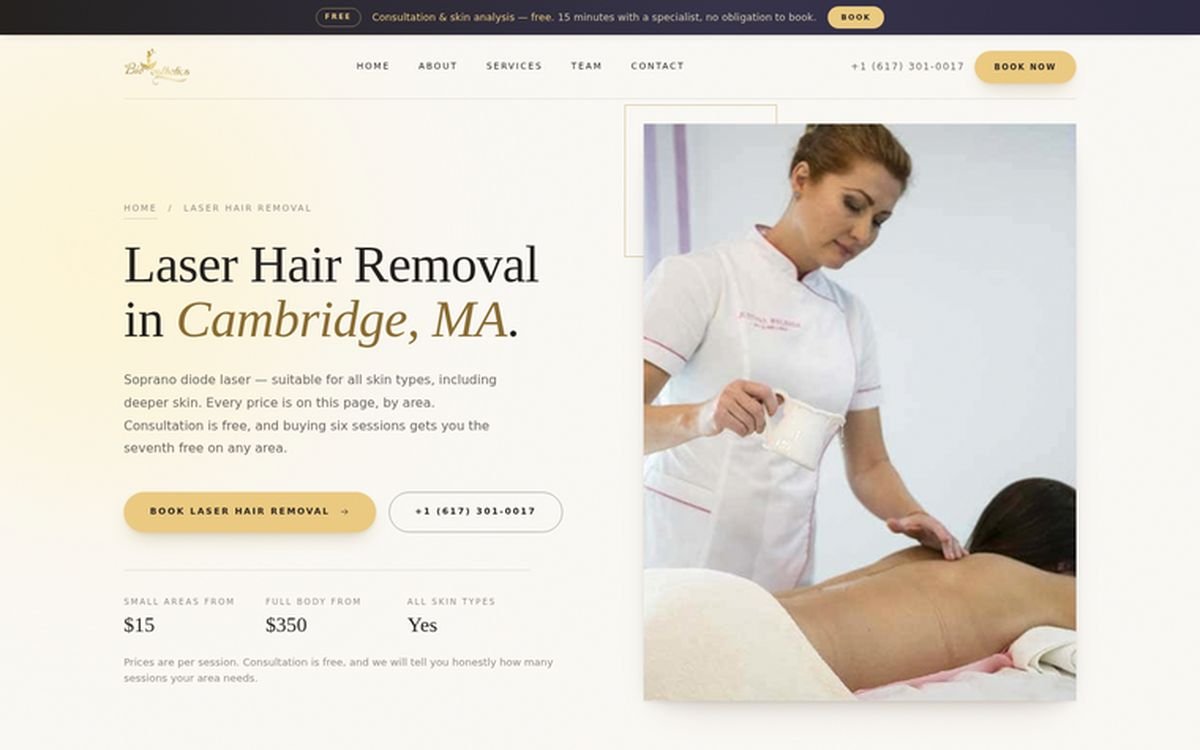 Bio Esthetics website